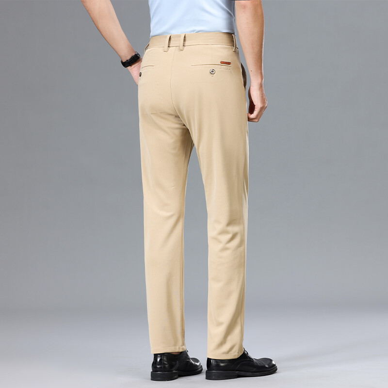 Ljetne nove tanke muške poslovne uske modne ležerne hlače Klasične udobne ravne rastezljive široke radne hlače