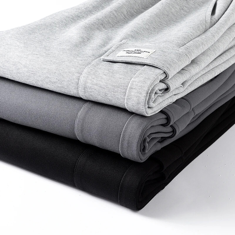 Sügis dressipüksid Puuvillased Mehed Baggy Joggers Cargo Püksid Korea neutraalsed hingavad lahtised õues ühevärvilised laia säärega püksid