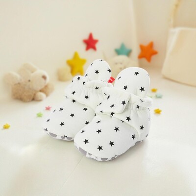 Myggpp Nove dječje čarape Cipele Star Toddler First Walker Cipelice Pamučne udobne meke protuklizne tople cipele za dojenčad, dječake i djevojčice