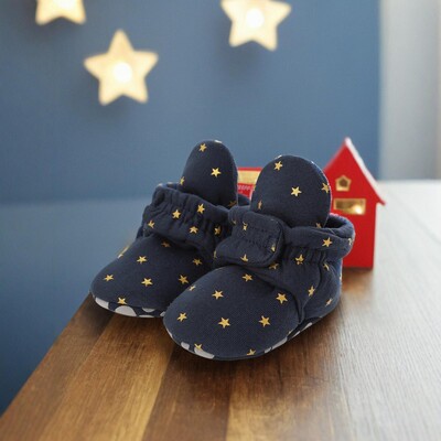 Myggpp Nove dječje čarape Cipele Star Toddler First Walker Cipelice Pamučne udobne meke protuklizne tople cipele za dojenčad, dječake i djevojčice