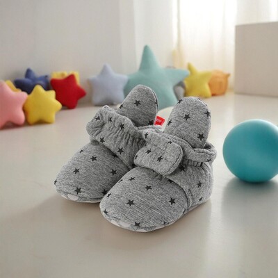 Myggpp Nove dječje čarape Cipele Star Toddler First Walker Cipelice Pamučne udobne meke protuklizne tople cipele za dojenčad, dječake i djevojčice