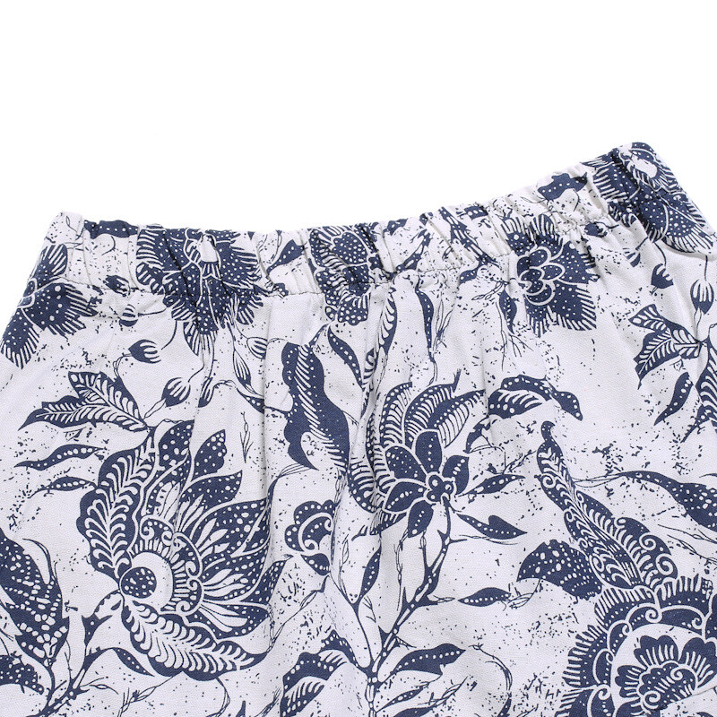 Ανδρικά Floral Print Harem Baggy Genie Boho Παντελόνι Βαμβακερό Λινό Γιόγκα Drop Crotch Joggers Φούτερ Hip Hop Streetwear Παντελόνι 5XL