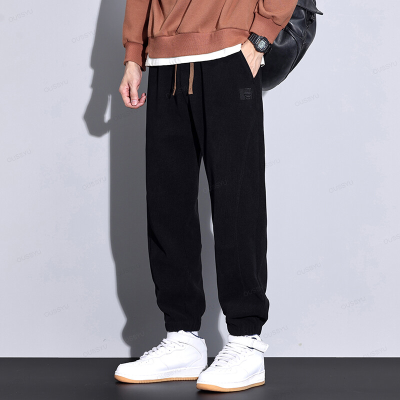 Jesen Zima Muške hlače od samta vrećaste modne klasične elastične struke debele na otvorenom Ležerne harem hlače muške velike veličine Poklon