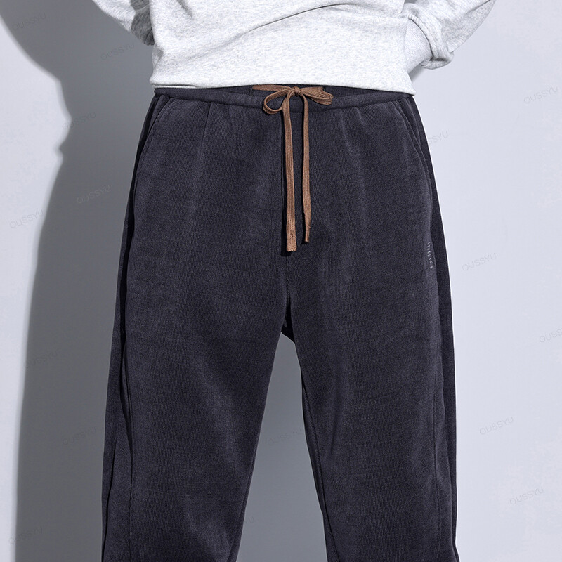Jesen Zima Muške hlače od samta vrećaste modne klasične elastične struke debele na otvorenom Ležerne harem hlače muške velike veličine Poklon