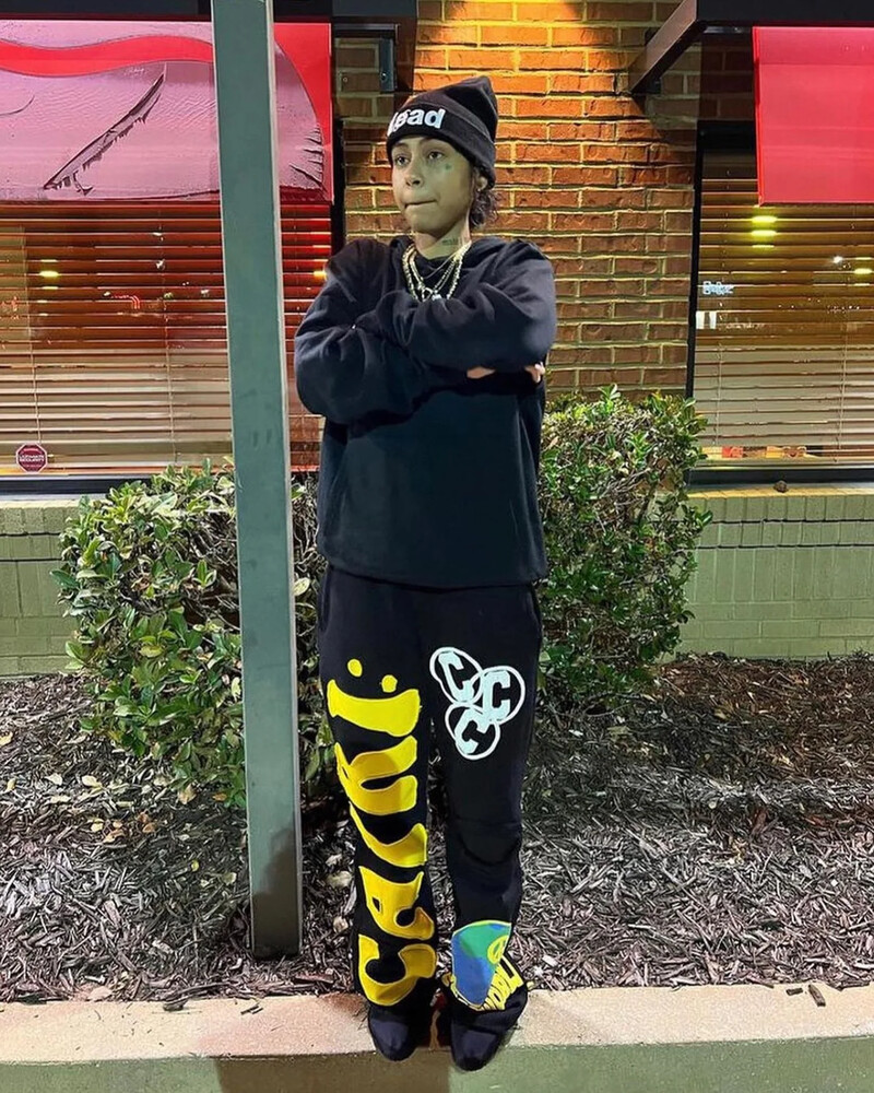 CAPRI Retro vyšívané písmenové grafické tepláky Pánske Y2k Hip Hop Baggy Elastický pás Ležérne nohavice Joggers Dámske Streetwear