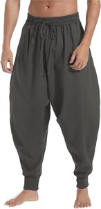 Férfi alkalmi baggy húzózsinór Genie Boho Yoga Aladdin Harem Pants