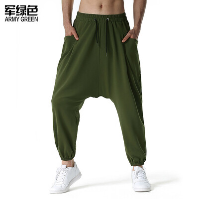 Pantaloni largi, genie, boho, yoga, din bumbac, cu picătură joasă, pantaloni de jogging, pantaloni de sport, casual, hippie, de stradă.