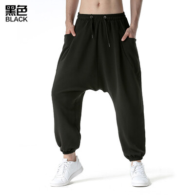 Pantaloni largi, genie, boho, yoga, din bumbac, cu picătură joasă, pantaloni de jogging, pantaloni de sport, casual, hippie, de stradă.