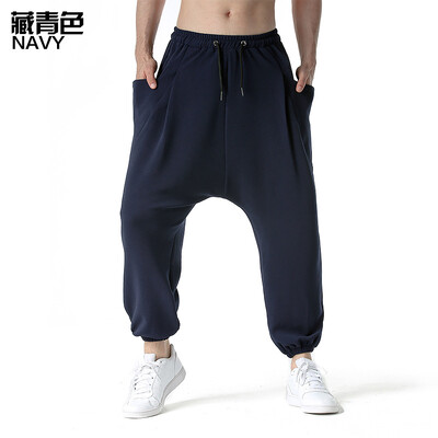 Pantaloni largi, genie, boho, yoga, din bumbac, cu picătură joasă, pantaloni de jogging, pantaloni de sport, casual, hippie, de stradă.