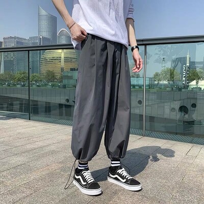 Pantaloni harem largi pentru bărbați Pantaloni de jogging hip hop Pantaloni largi Aladdin Crotch cu picioare late Punk Haajuku PYamamoto ants Pantalones Hombre