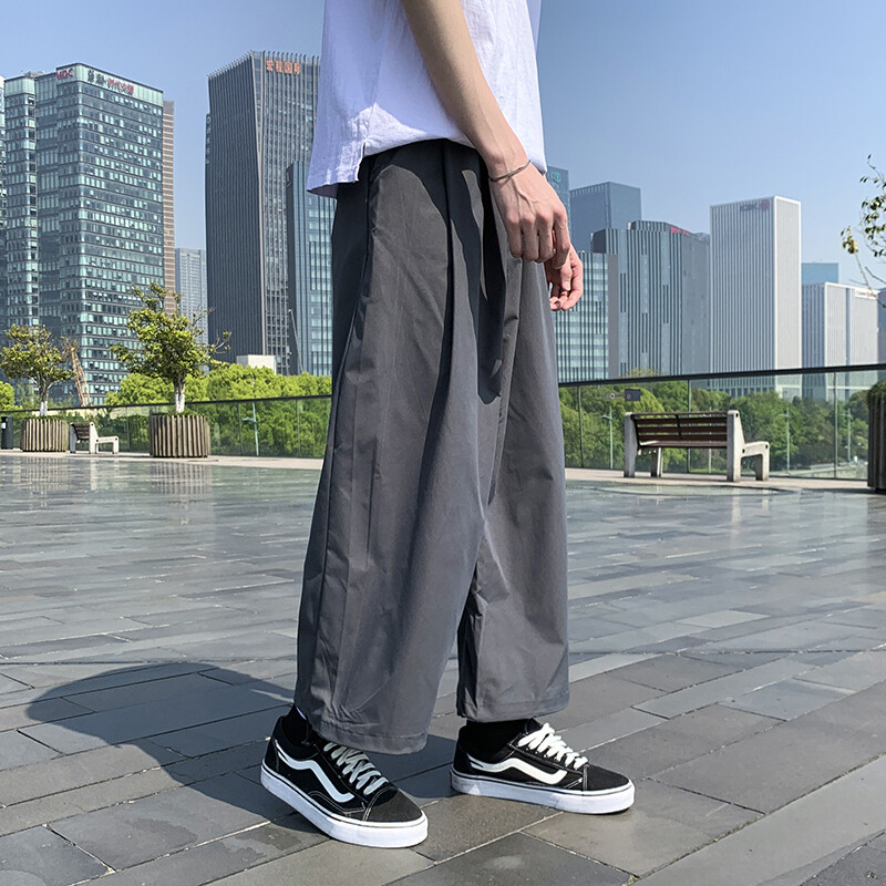 Pánske vrecovité háremové nohavice, hip hopové tepláky, voľné nohavice, Aladdin Crotch Wide Leg Punk Haajuku PYamamoto ants Pantalones Hombre