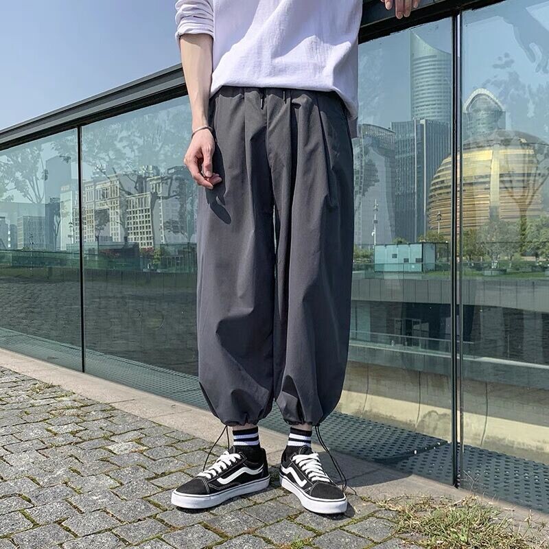 Pánske vrecovité háremové nohavice, hip hopové tepláky, voľné nohavice, Aladdin Crotch Wide Leg Punk Haajuku PYamamoto ants Pantalones Hombre