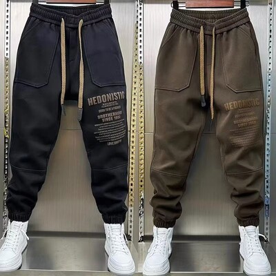 Laisvalaikio krovininės kelnės vyrams korėjietiškos mados kelnės Baggy sportinės kelnės Sporto salė Jogger hip hop Streetwear y2k vyriškos kelnės rudeninės kelnės
