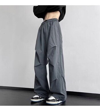 Американски мъжки летни парашутни широки карго панталони Straight Track Sweatpants Корейски модни дрехи 2024 Streetwear y2k панталони