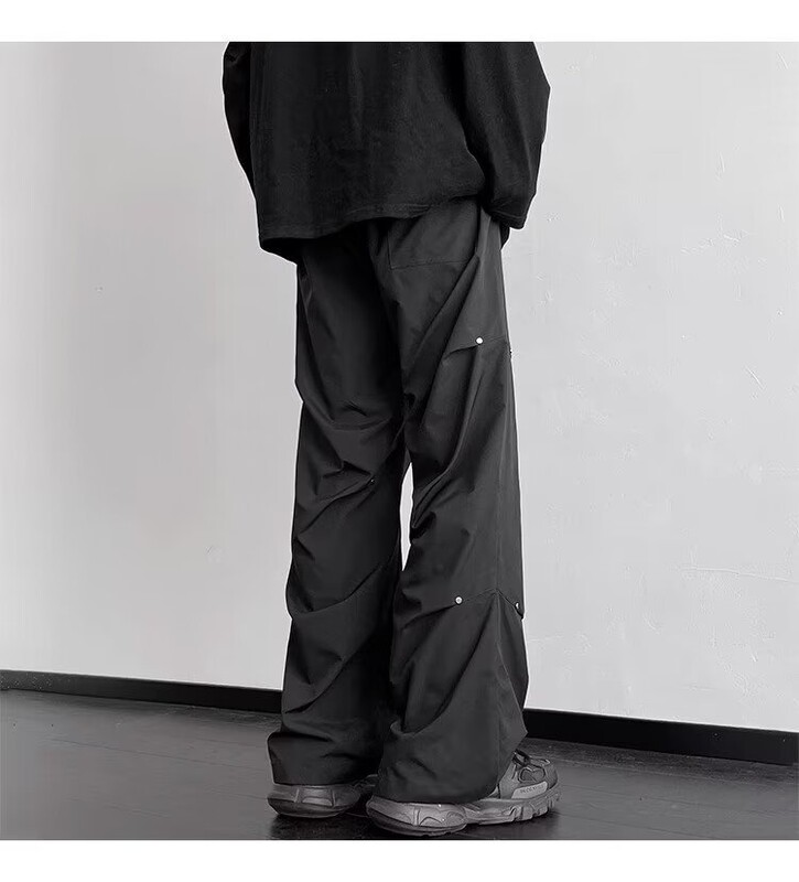 Američke muške ljetne padobranske široke kargo hlače Straight Track Trenirke Korejska modna odjeća 2024. Ulična odjeća y2k hlače