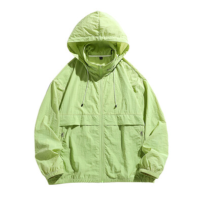 Ležerna jakna, muška jakna, otporna na sunce, lagane majice s kapuljačom s punim patentnim zatvaračem, dugih rukava, ribolov, planinarenje, sportski pamučni kardigan Chaqueta