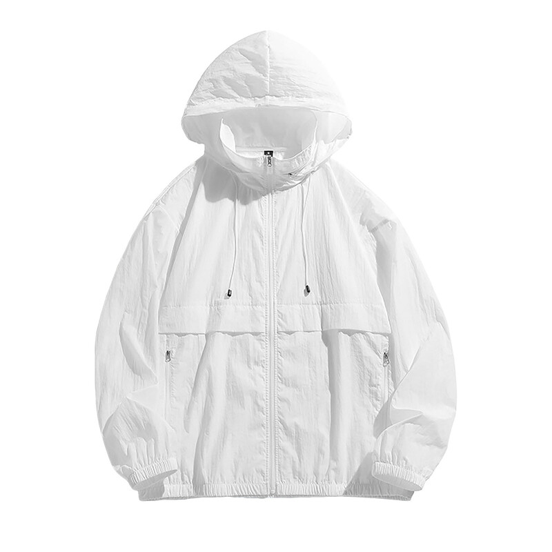 Ležerna jakna, muška jakna, otporna na sunce, lagane majice s kapuljačom s punim patentnim zatvaračem, dugih rukava, ribolov, planinarenje, sportski pamučni kardigan Chaqueta