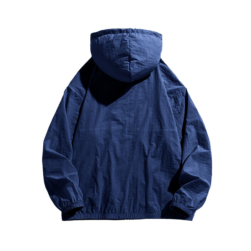 Ležerna jakna, muška jakna, otporna na sunce, lagane majice s kapuljačom s punim patentnim zatvaračem, dugih rukava, ribolov, planinarenje, sportski pamučni kardigan Chaqueta