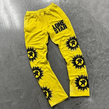 Летни мъже, жени Lone Star Printed Casual Street Pants Gothic Baggy Fitness Sport Jogging Cotton Sweatpants Harajuku Streetwear