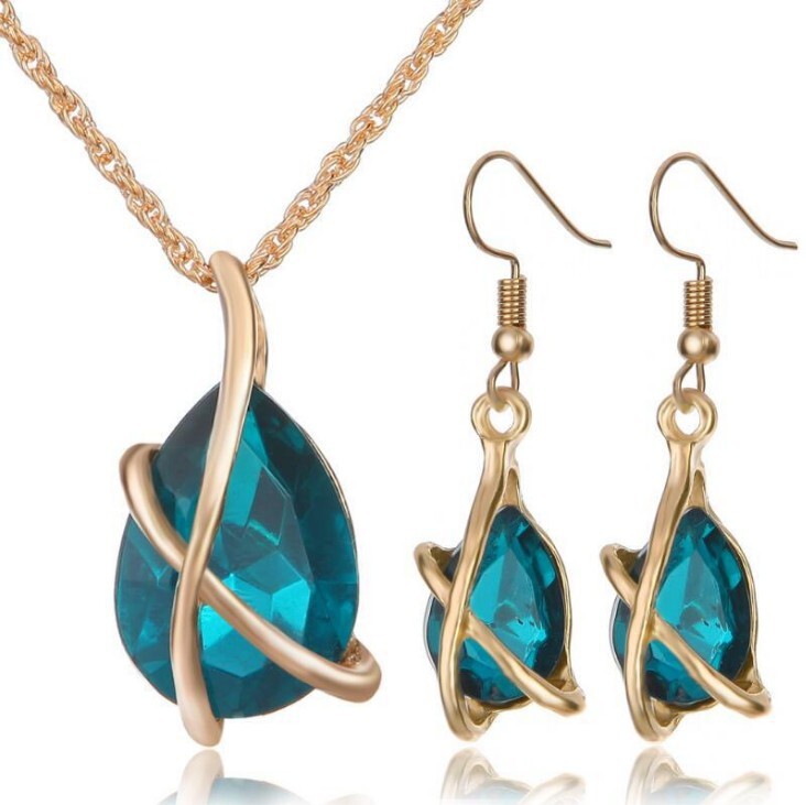  Sada šperkov, prívesok, africké korálky, náhrdelník, náušnice, CZ nostalgický krištáľ, sviatočné, párty, svadobné potreby