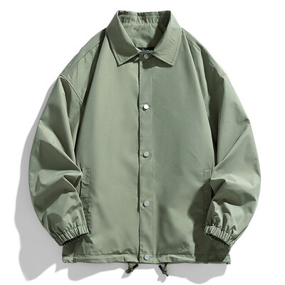 Muška lagana vodootporna vjetrovka Ulična odjeća na kopčanje Gornja odjeća dugih rukava Korejska modna jakna za žene Y2k odjeća