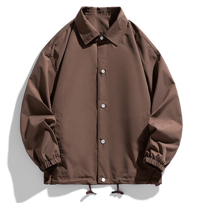 Muška lagana vodootporna vjetrovka Ulična odjeća na kopčanje Gornja odjeća dugih rukava Korejska modna jakna za žene Y2k odjeća