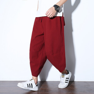 Tänavarõivad Ristipüksid Meeste Harajuku vabaaja haaremipüksid, meeste kottis, kvaliteetsed Jogger dressipüksid, naine, suur suvine M-5XL