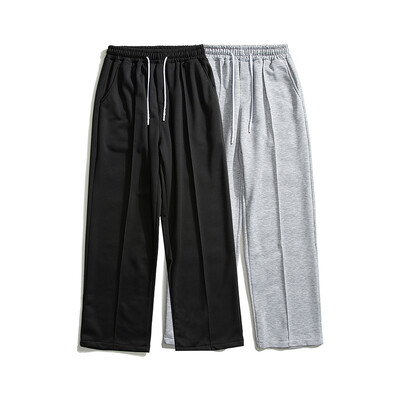 2023, de primăvară, pantaloni largi pentru bărbați, îmbrăcăminte de stradă, gri deschis, drepti, pantaloni casual, pentru bărbați