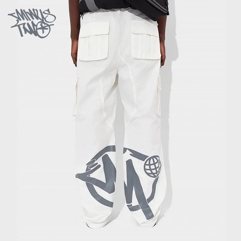 Minus Two Modne ležerne hlače s elastičnim strukom, široke sportske kargo duge hlače za muškarce, žene, hlače s više džepova minustwo Brand Clothes