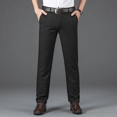 Ultra tanke muške poslovne ležerne hlače u 4 boje Ljeto Nova uredska ležerna formalna odjeća Elastične široke hlače visokog struka Muške