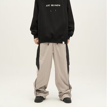 HOUZHOU Casual φαρδύ ανδρικό αθλητικό παντελόνι Oversized Hip Hop Joggers Harajuku Streetwear Ανδρικό Φούτερ Παντελόνι Φαρδύ Κορεάτικο