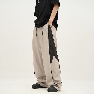 HOUZHOU Casual φαρδύ ανδρικό αθλητικό παντελόνι Oversized Hip Hop Joggers Harajuku Streetwear Ανδρικό Φούτερ Παντελόνι Φαρδύ Κορεάτικο