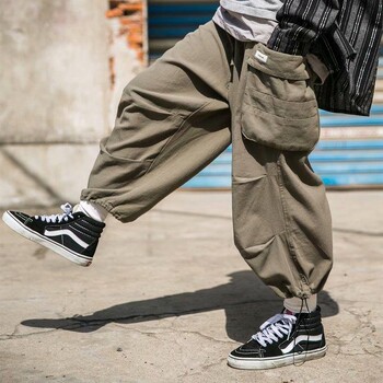 Harajuku Y2k Baggy Cargo Pants Joggers Streetwear Дълги до глезена Ежедневни харем Дълги панталони Мъжки широки крачоли Oversize 2024 Ново