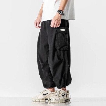 Harajuku Y2k φαρδύ παντελόνι Cargo Joggers Streetwear Casual Μακρύ παντελόνι Harem Ανδρικό φαρδύ πόδι Oversize 2024 Νέο