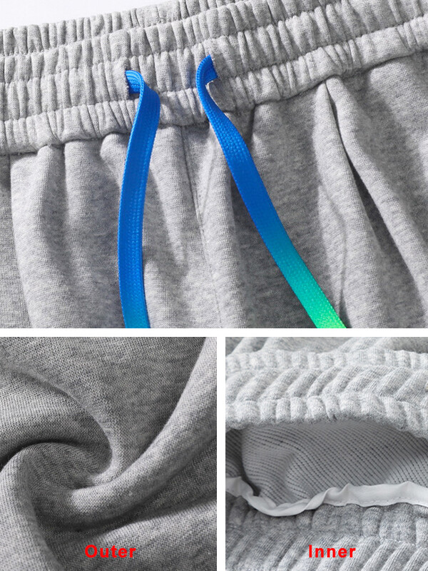 Proljeće Jesen Muške široke trenirke Pamučne hlače za trčanje sa šarenim uzicama