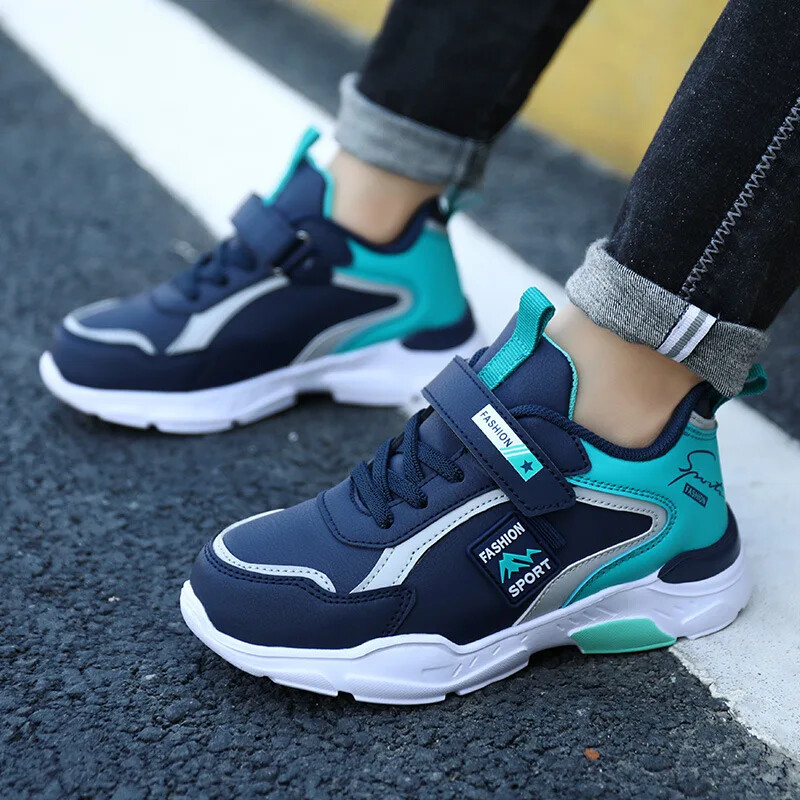 Nepremokavé detské bežecké topánky pre chlapcov vo veku 4-15 rokov, stredne veľké, s podrážkou Eva