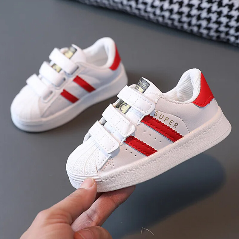 Väikelapsed, beebid, lapsed, moedisain kõndimisjalatsid, valged, libisemiskindlad vabaajajalatsid, poisid, tüdrukud, hingavad välisspordijalatsid