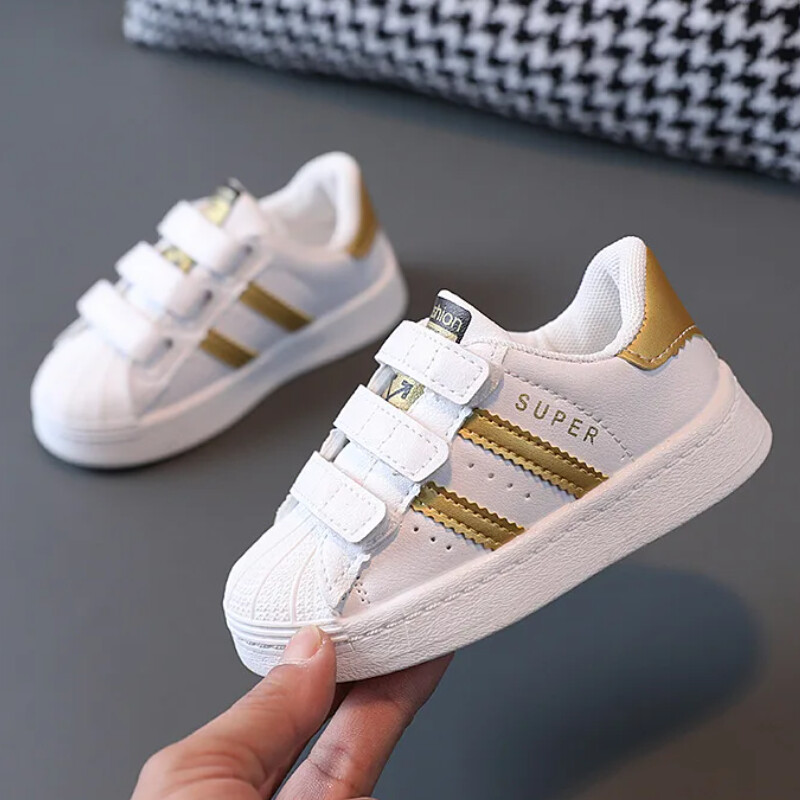 Väikelapsed, beebid, lapsed, moedisain kõndimisjalatsid, valged, libisemiskindlad vabaajajalatsid, poisid, tüdrukud, hingavad välisspordijalatsid