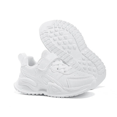 Valged vabaajajalatsid poistele, lapsed, hingavad Eva Sole suvekoolijalatsid õpilastele, lapsed