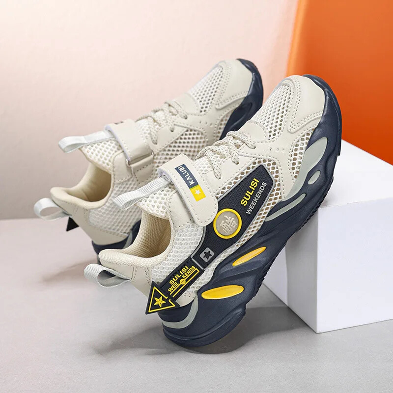 Proljeće 2024. Dječje tenisice, velike srednje cipele za dječake, prozračni gumeni potplat, vodootporne ležerne cipele, veleprodaja