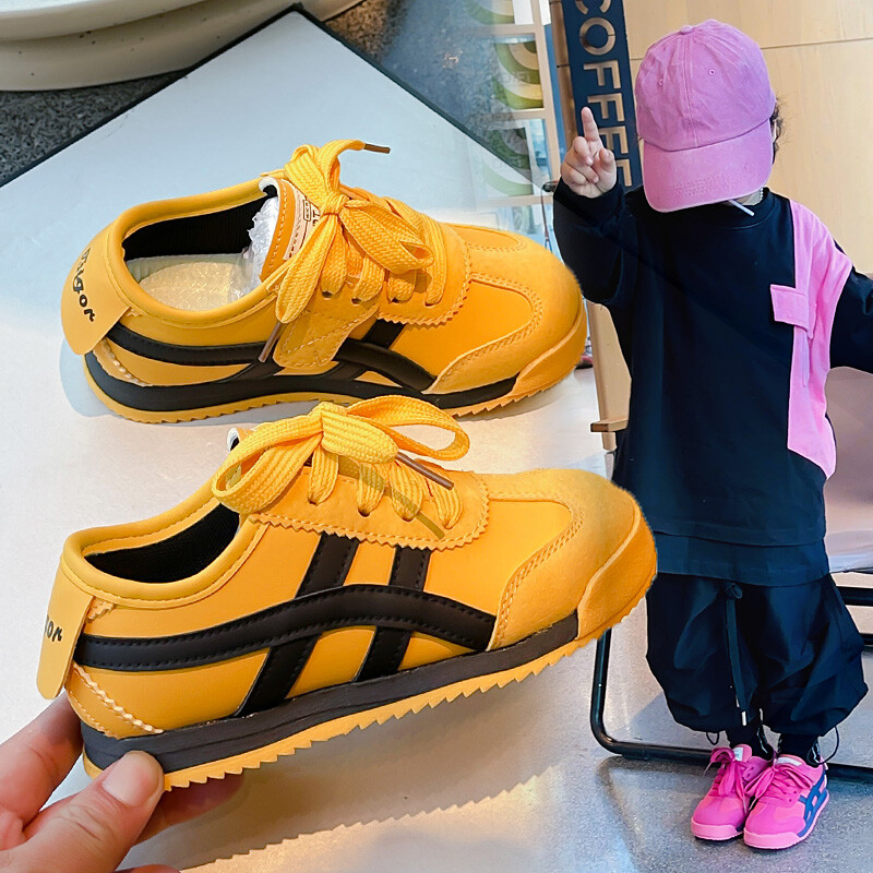 Dječje tenisice Four Seasons Models Yellow Dječaci Djevojčice Board Shoes 2-18 Years Dragon Fruit Kids Baby De Training Shoes