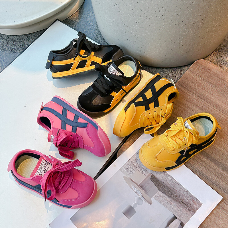 Dječje tenisice Four Seasons Models Yellow Dječaci Djevojčice Board Shoes 2-18 Years Dragon Fruit Kids Baby De Training Shoes