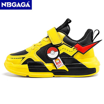 Four Season Sports Kids Cartoon Sneakers Outdoor Boys Classic Παπούτσια για τρέξιμο Pu Δερμάτινα Παιδικά Παπούτσια για περπάτημα Leisure