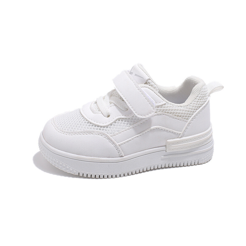 Pantofi albi pentru copii Vară, primăvară, toamnă, pantofi copii, băieți, pantofi sport ocazional, plasă moale, respirabilă, școală, pantofi pentru fete.