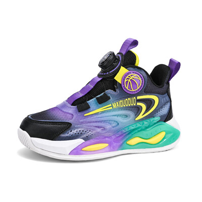 Pantofi sport de baschet pentru 5-16 ani, copii, băieți, în aer liber, ocazional, pantofi de antrenament pentru copii, pantofi de alergare, antiderapante, respirabili