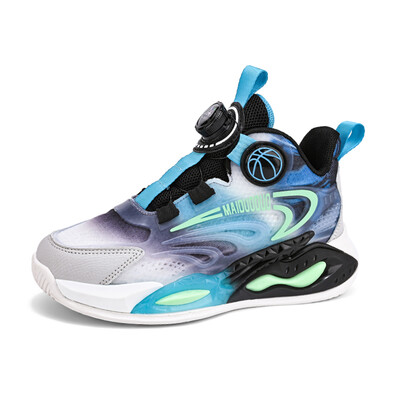 Pantofi sport de baschet pentru 5-16 ani, copii, băieți, în aer liber, ocazional, pantofi de antrenament pentru copii, pantofi de alergare, antiderapante, respirabili