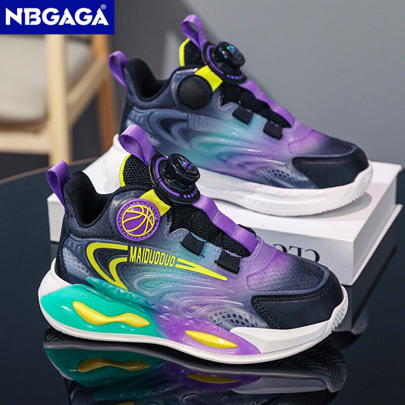 Pantofi sport de baschet pentru 5-16 ani, copii, băieți, în aer liber, ocazional, pantofi de antrenament pentru copii, pantofi de alergare, antiderapante, respirabili