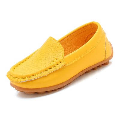 Μόδα Flats για Παιδιά Casual Άνετο PU Δερμάτινο slip On Παπούτσια Αγόρια Κορίτσια Παιδική Καραμέλα 10 Χρώματα Μοκασίνια Μοκασίνια σε όλα τα μεγέθη