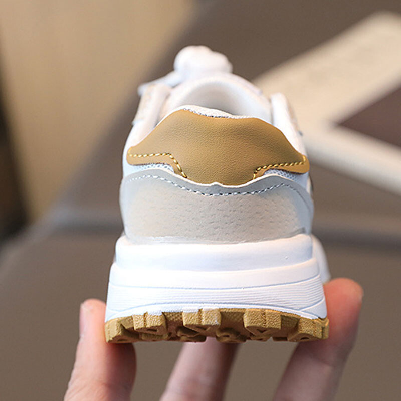 Mazu bērnu pavasara un rudens Trend Sneaker Toddler Zēniem un meitenēm Tīkla augšdaļa, elpojoša ikdienas āra pastaigu apavi