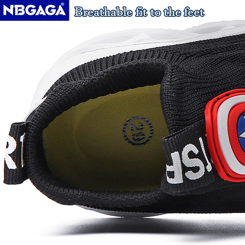 Pantofi Tenis Alb Copii Vară Băieți Pantofi sport respirabili Pantofi casual șosete Pantofi confortabili pentru plimbare pentru copii